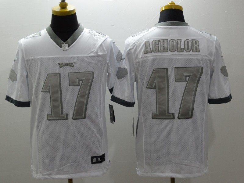 Men's Philadelphia Eagles Nelson Agholor #17 White Jersey